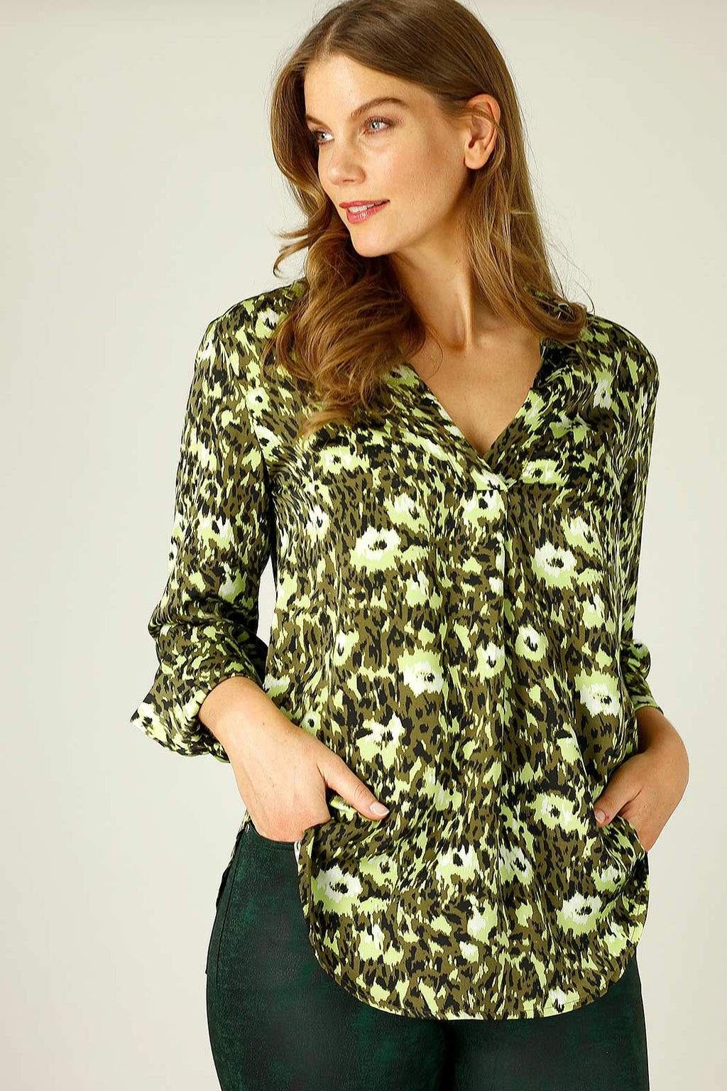 Green Animal Nano Gatsby Shirt - SALE