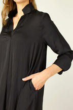 Black Seta Oversized Blogger Shirt - SALE