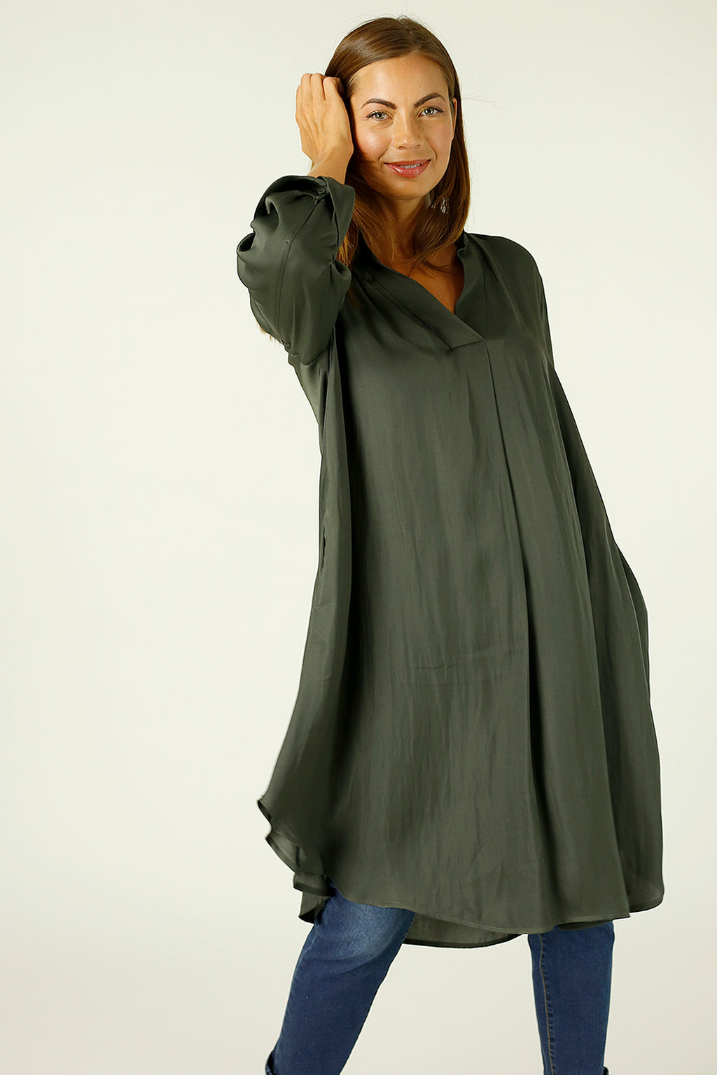 Khaki Seta Blogger Dress