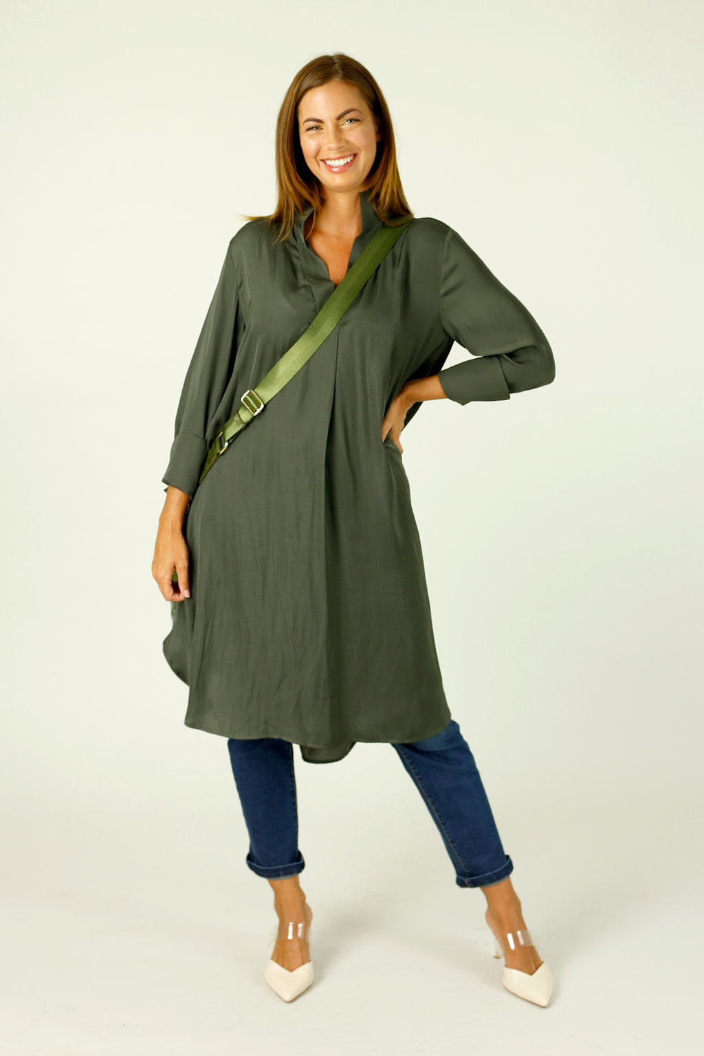 Khaki Seta Blogger Dress