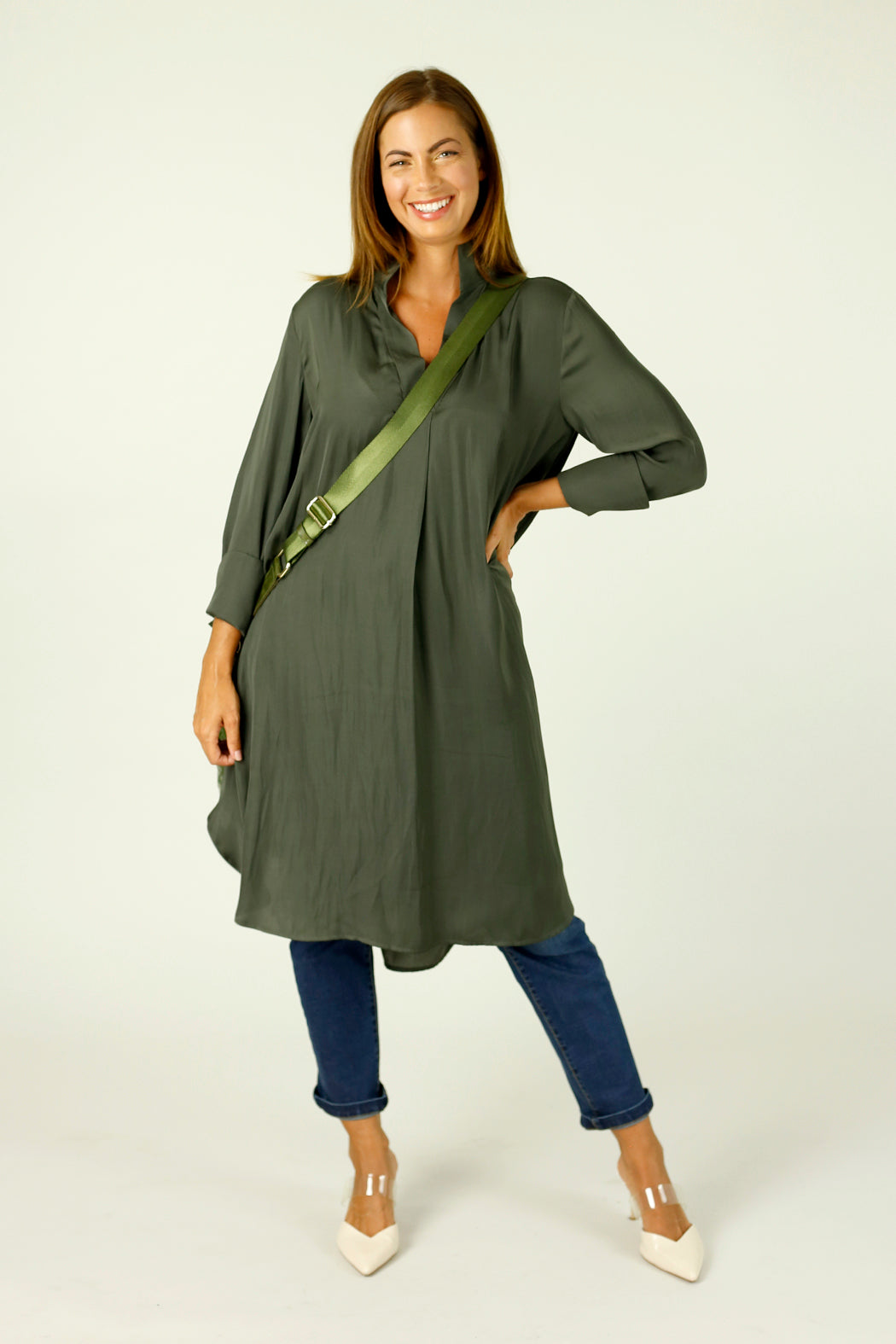 Khaki Seta Blogger Dress