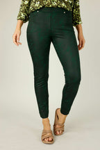 Forest Leatherette Pull On Jean - SALE