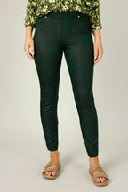 Forest Leatherette Pull On Jean - SALE