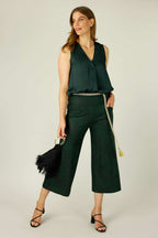 Forest Leatherette Jet Culotte