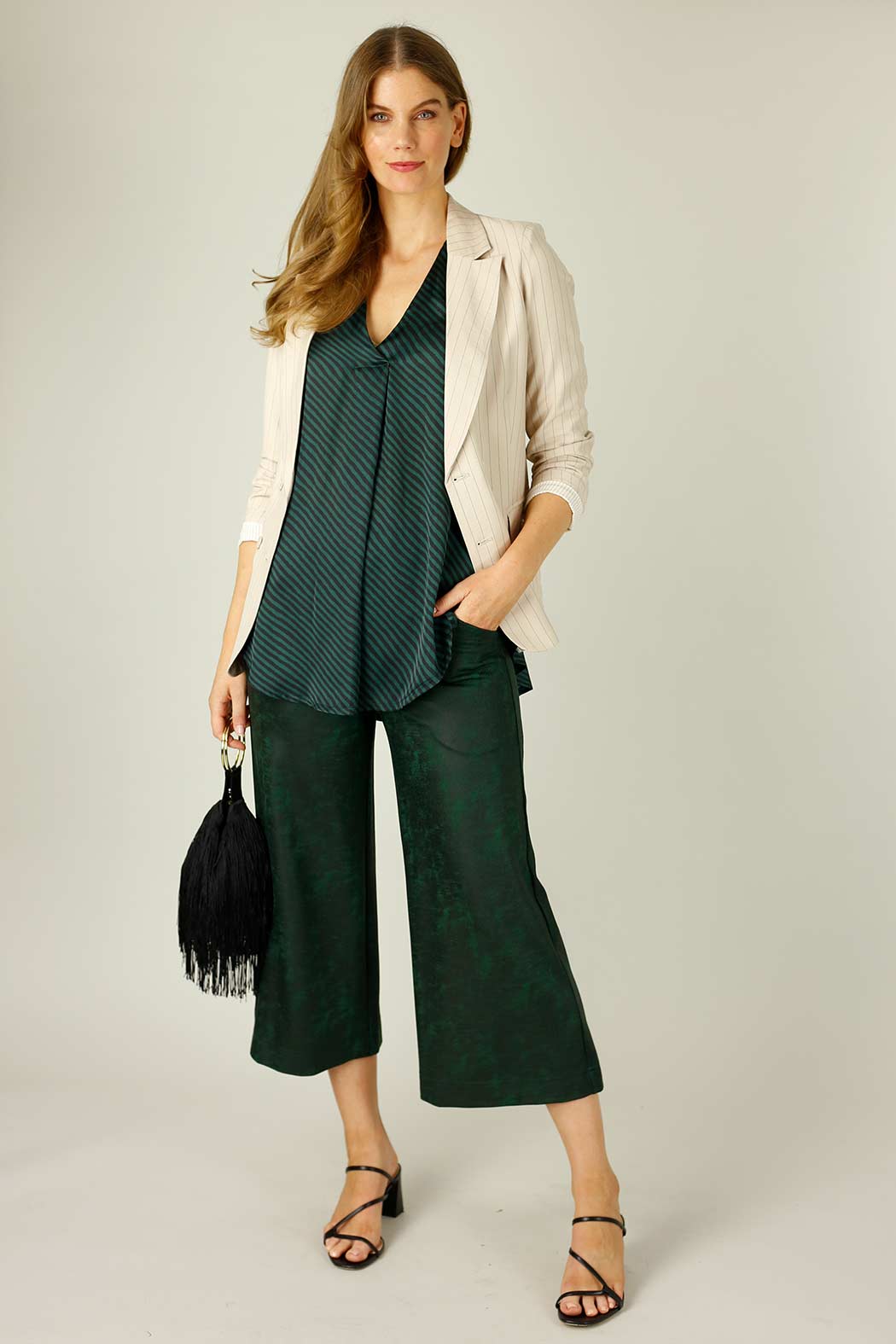 Jade Stripe Nano Sydney Cami - SALE