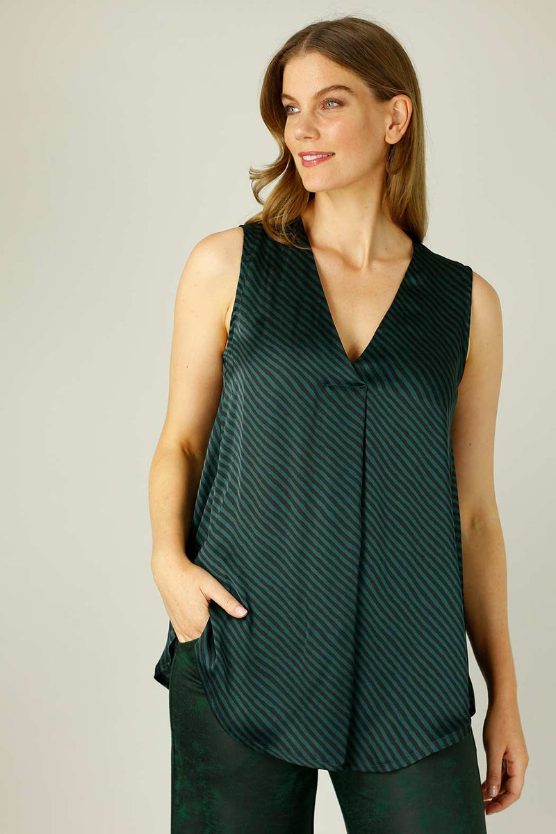 Jade Stripe Nano Sydney Cami - SALE