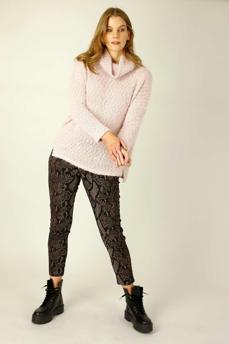 Black Brown Jacquard Jogger - SALE