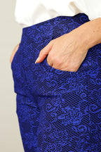 Black & Blue Jacquard Jogger - SALE