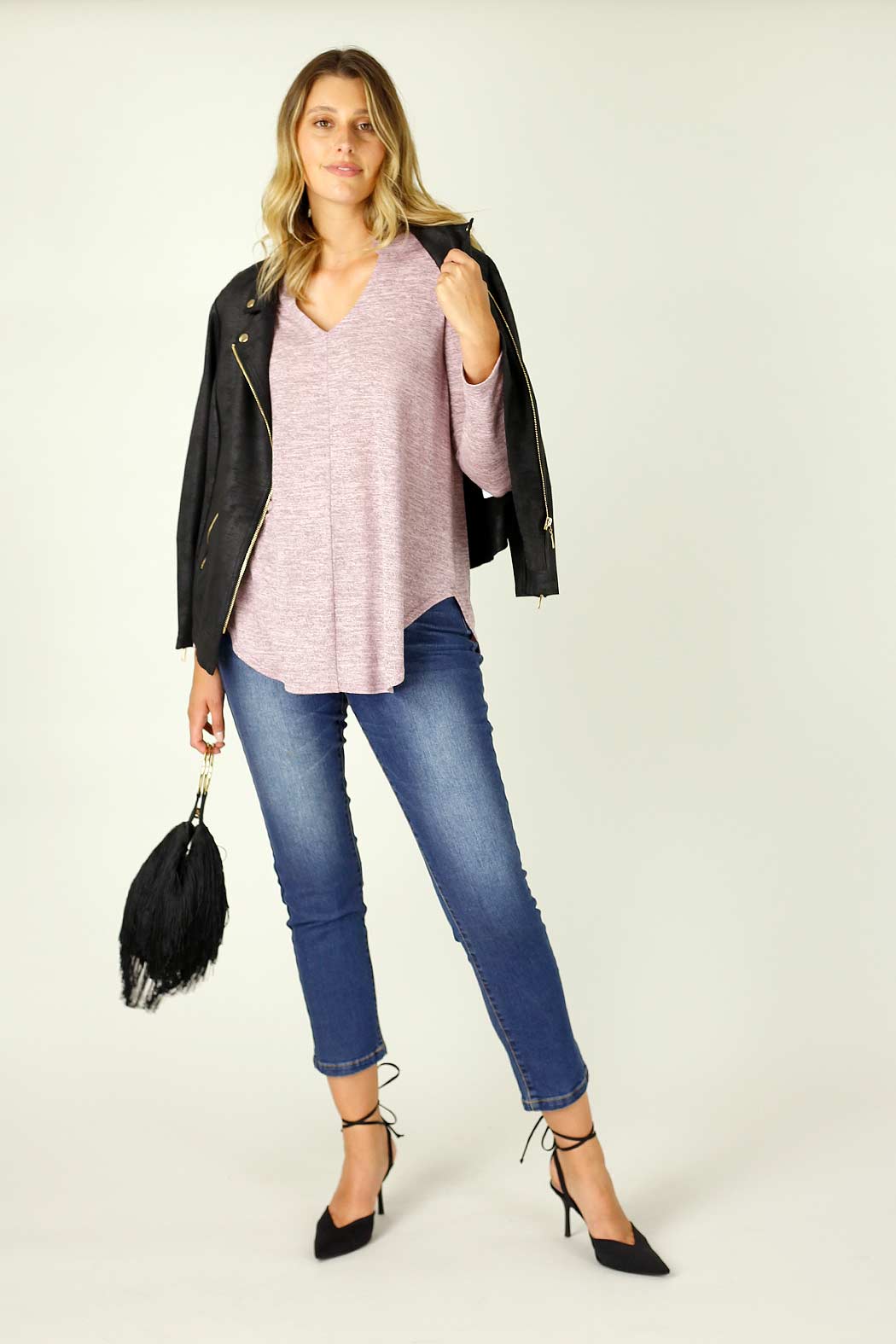 Pink Knit Romi Top