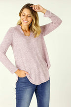 Pink Knit Romi Top