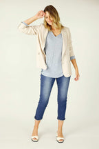 Blue Knit Romi Top - SALE