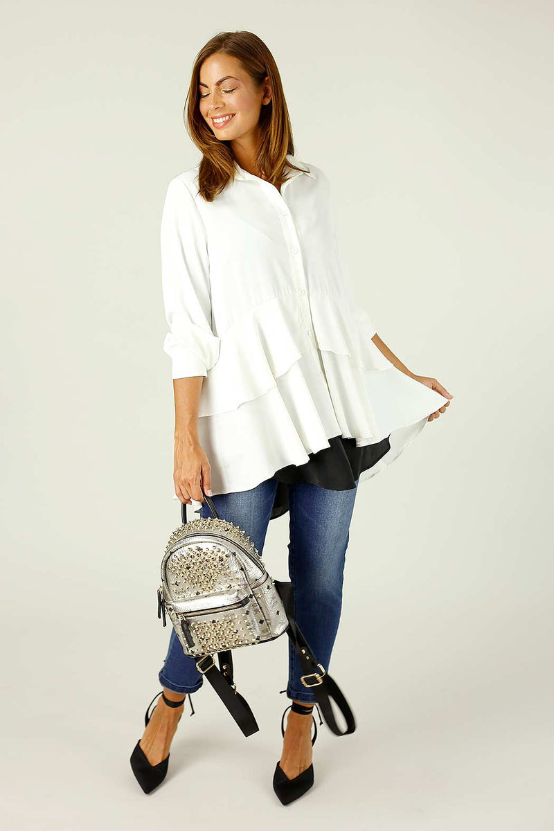 Ivory Soft Touch Paris Shirt -SALE