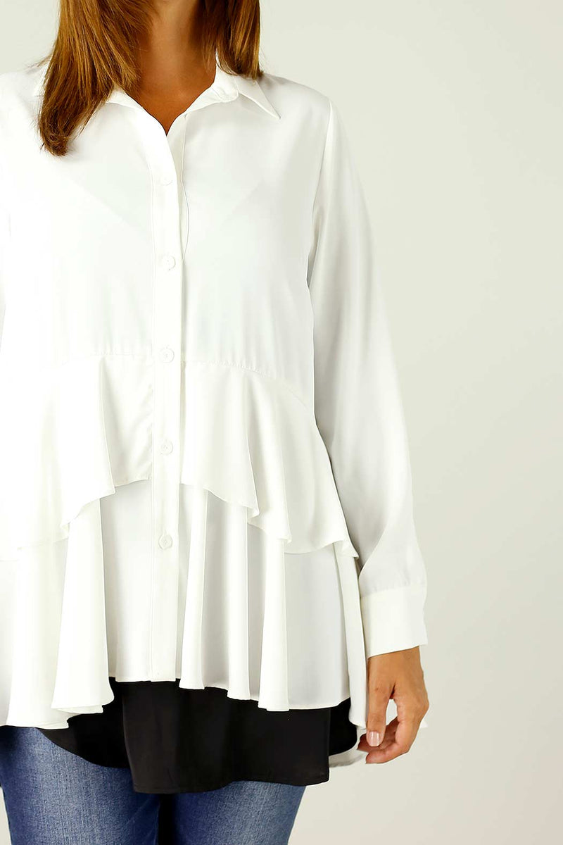 Ivory Soft Touch Paris Shirt -SALE