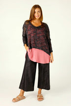 Black Leatherette Jet Culotte
