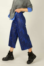 Cobalt Leatherette Jet Culotte - FINAL SALE