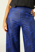 Cobalt Leatherette Jet Culotte - FINAL SALE