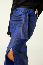 Cobalt Leatherette Harlow Skirt