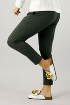 Khaki Bamboo Drop Crotch Pant - FINAL SALE