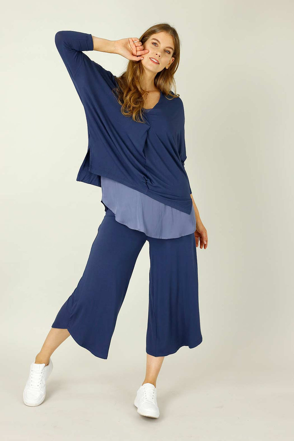 Navy Bamboo Bondi Top - SALE