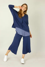 Navy Bamboo Bondi Top - SALE