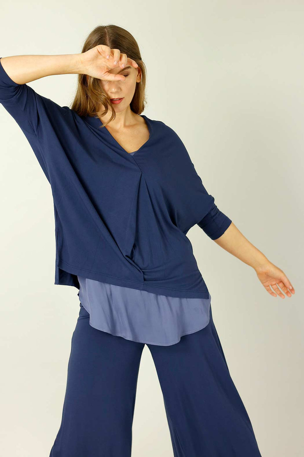 Navy Bamboo Bondi Top - SALE