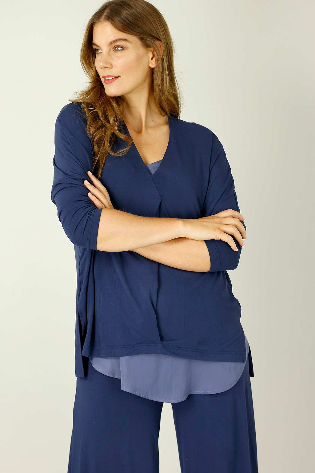 Navy Bamboo Bondi Top - SALE