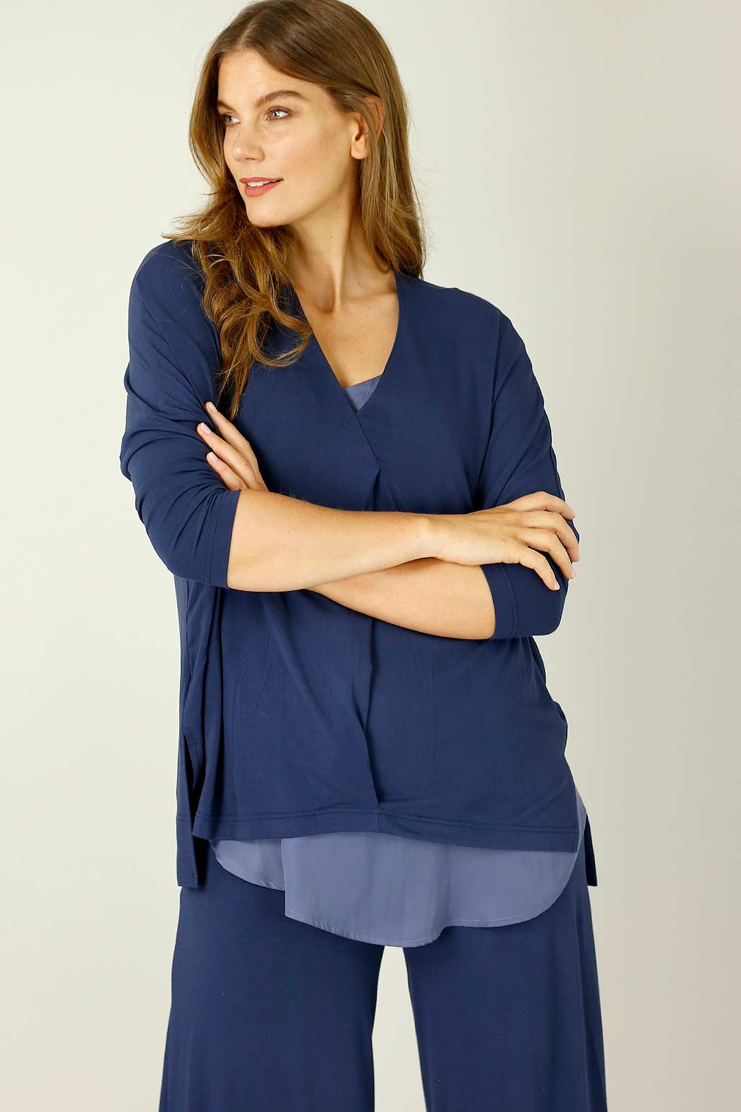 Navy Bamboo Bondi Top - SALE