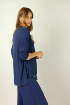 Navy Bamboo Bondi Top - SALE