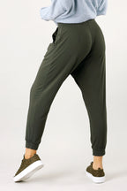 Khaki Bamboo Slouch Pant