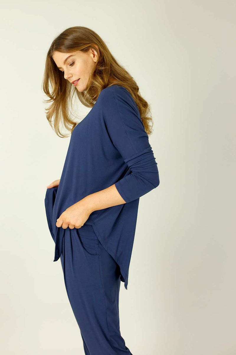 Navy Bamboo Overtop