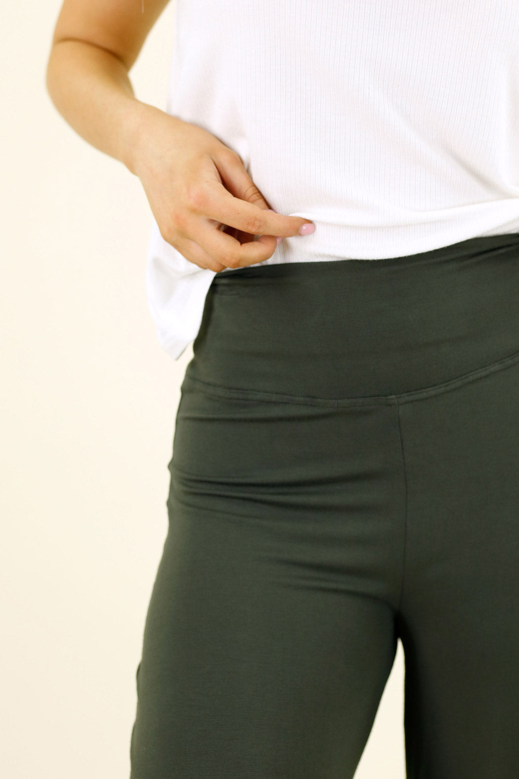 Khaki Bamboo Curi Pant - SALE
