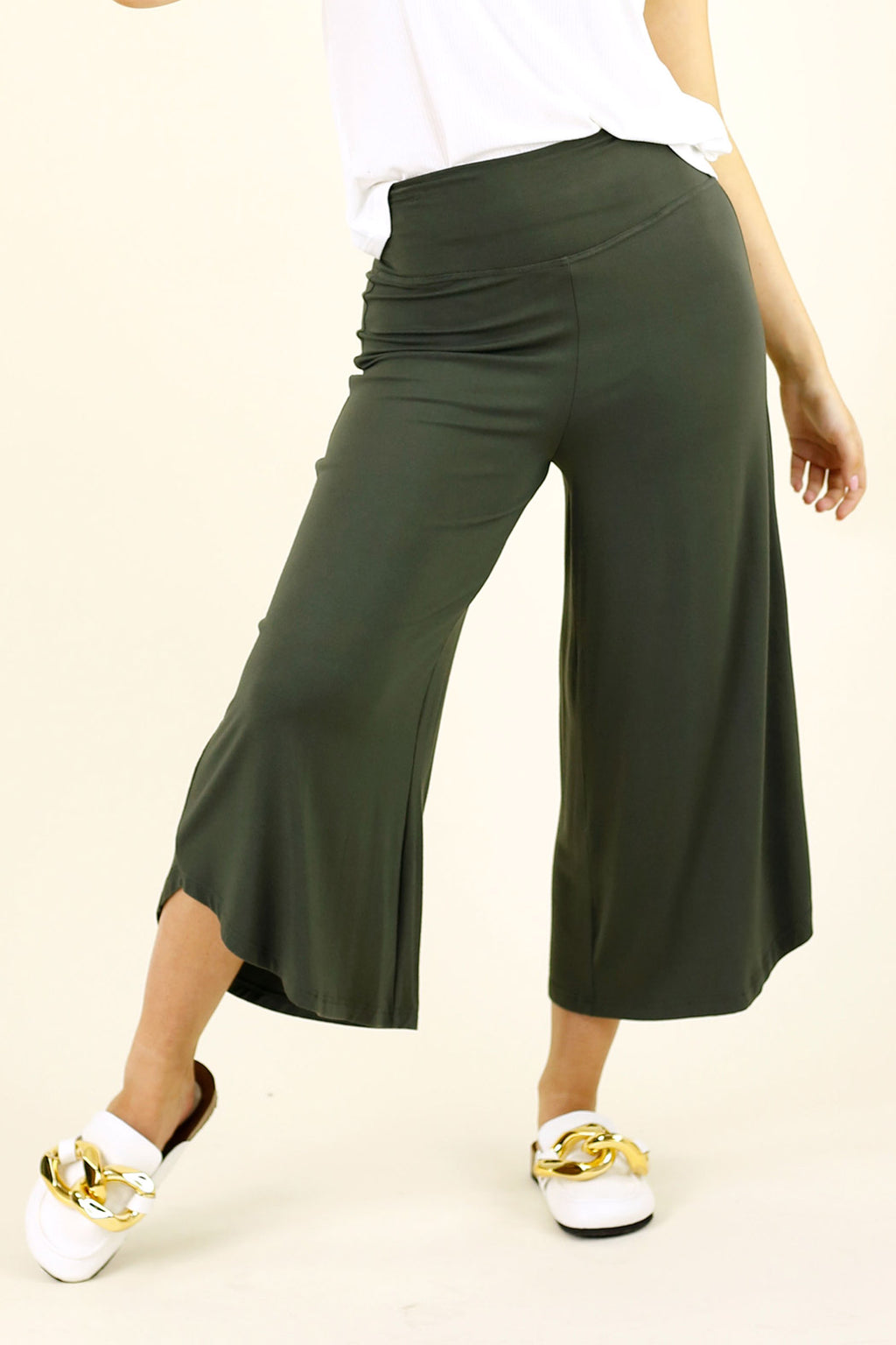 Khaki Bamboo Curi Pant - SALE