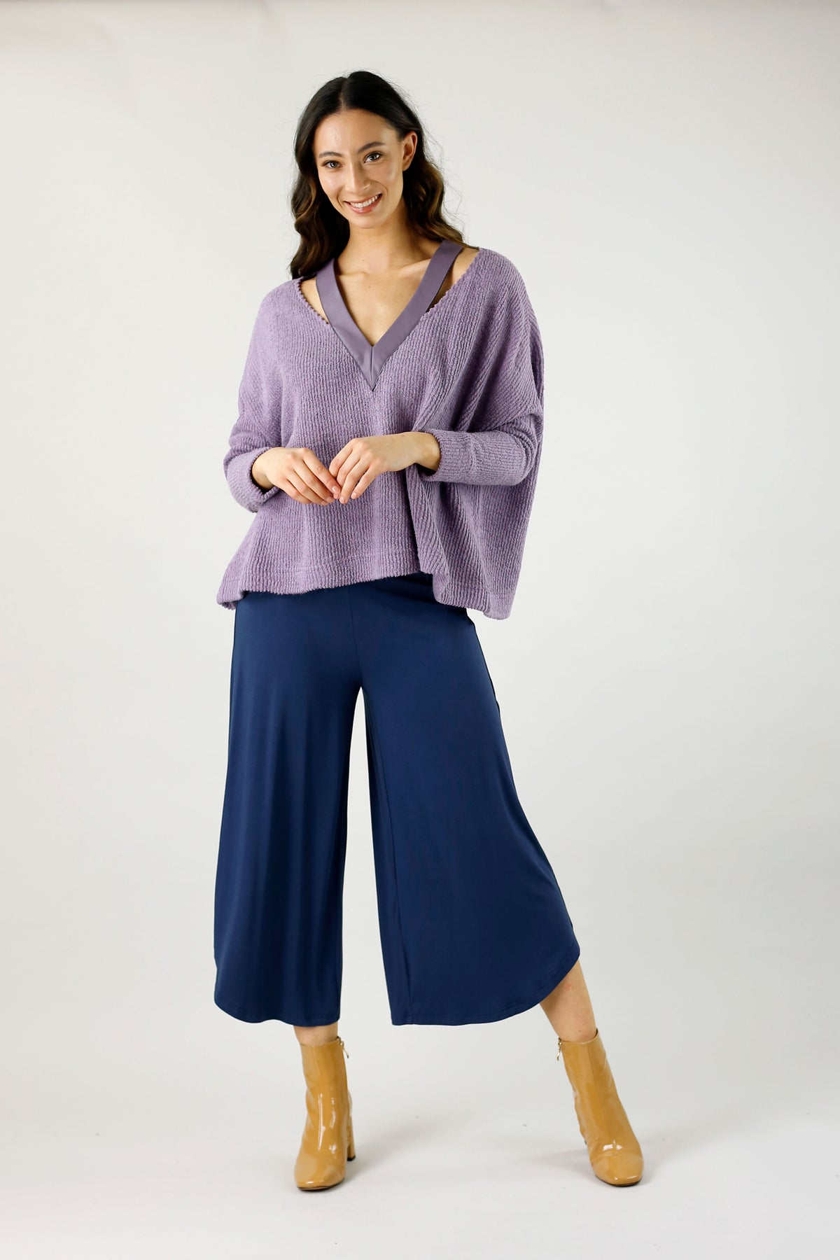 Navy Bamboo Curi Pant - SALE
