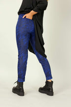Cobalt Leatherette Pull On Jean - SALE