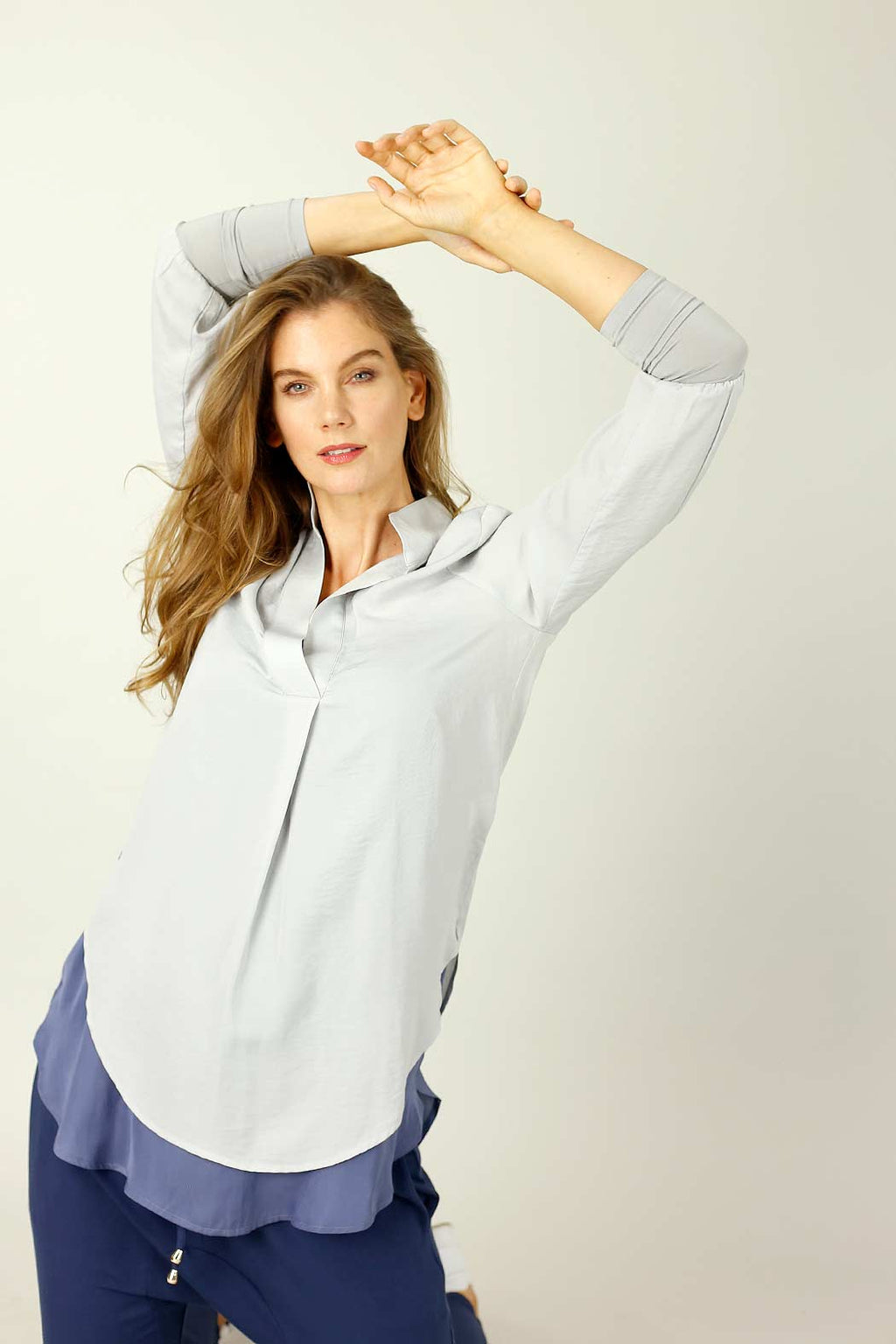 Soft Grey Seta Chelsea Shirt - SALE