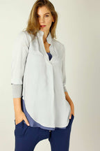 Soft Grey Seta Chelsea Shirt - SALE