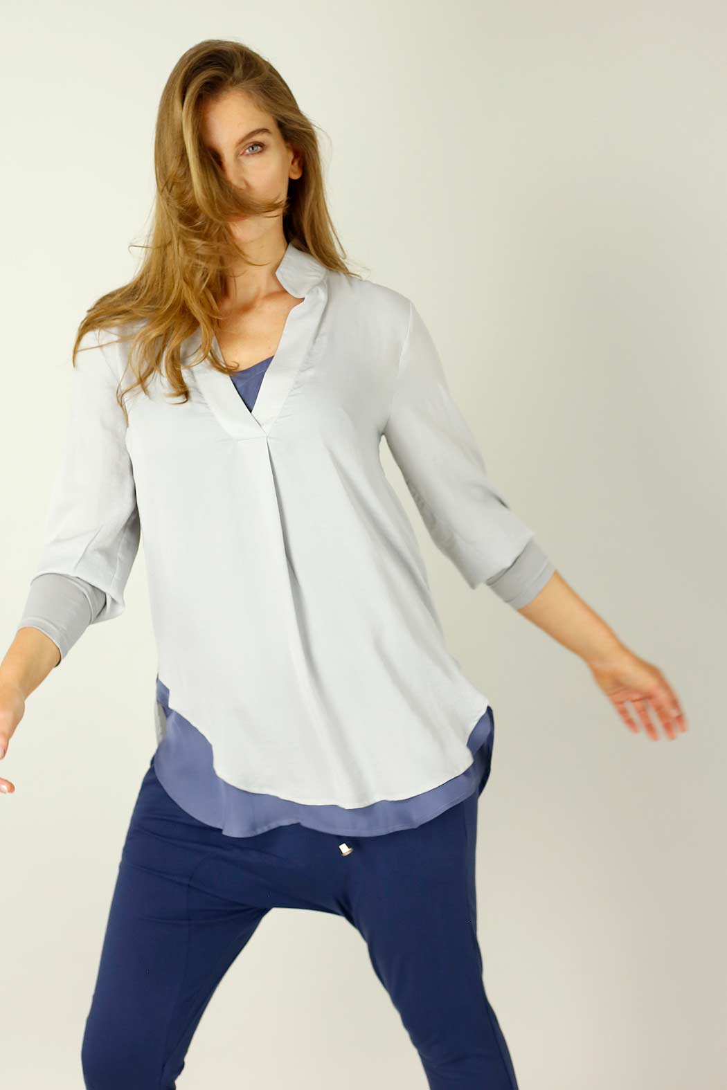 Soft Grey Seta Chelsea Shirt - SALE