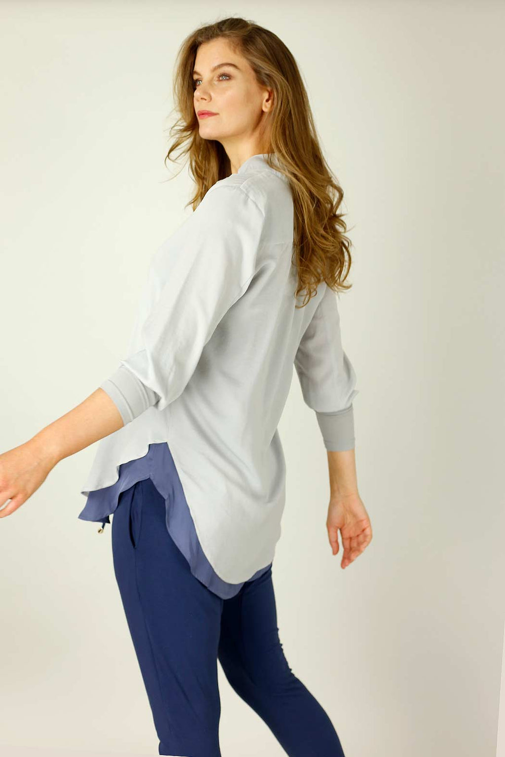 Soft Grey Seta Chelsea Shirt - SALE