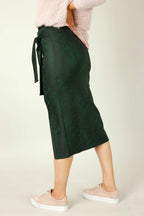 Forest Leatherette Harlow Skirt - FINAL SALE