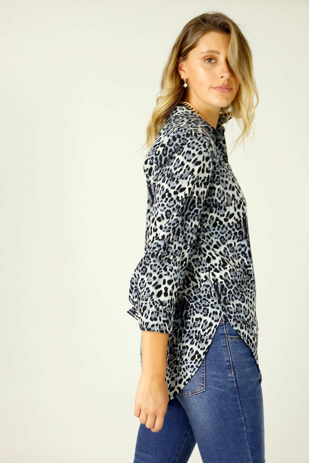 Blue Animal Nano Gatsby Shirt - SALE