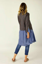 Misty Plum Leatherette Biker Jacket