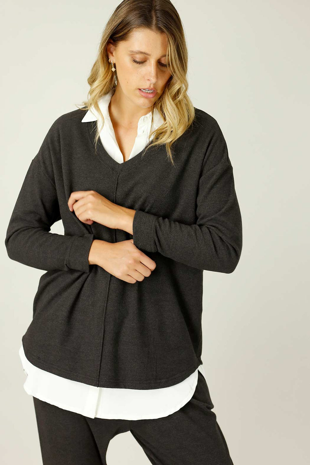 Charcoal Queen Jumper