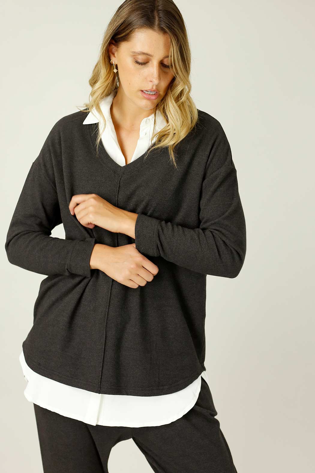 Charcoal Queen Jumper