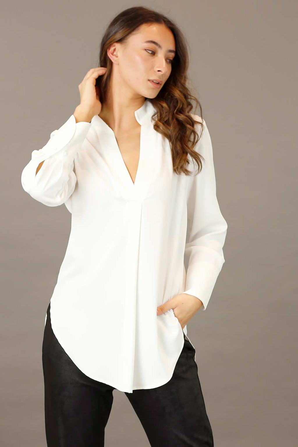 Ivory Soft Touch Blogger Shirt - SALE