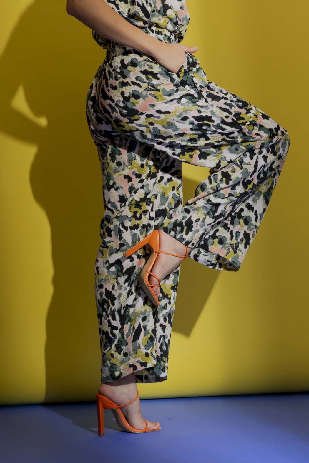 Chartreuse Camo Classic Cargo Culottes Chartreuse Camo
