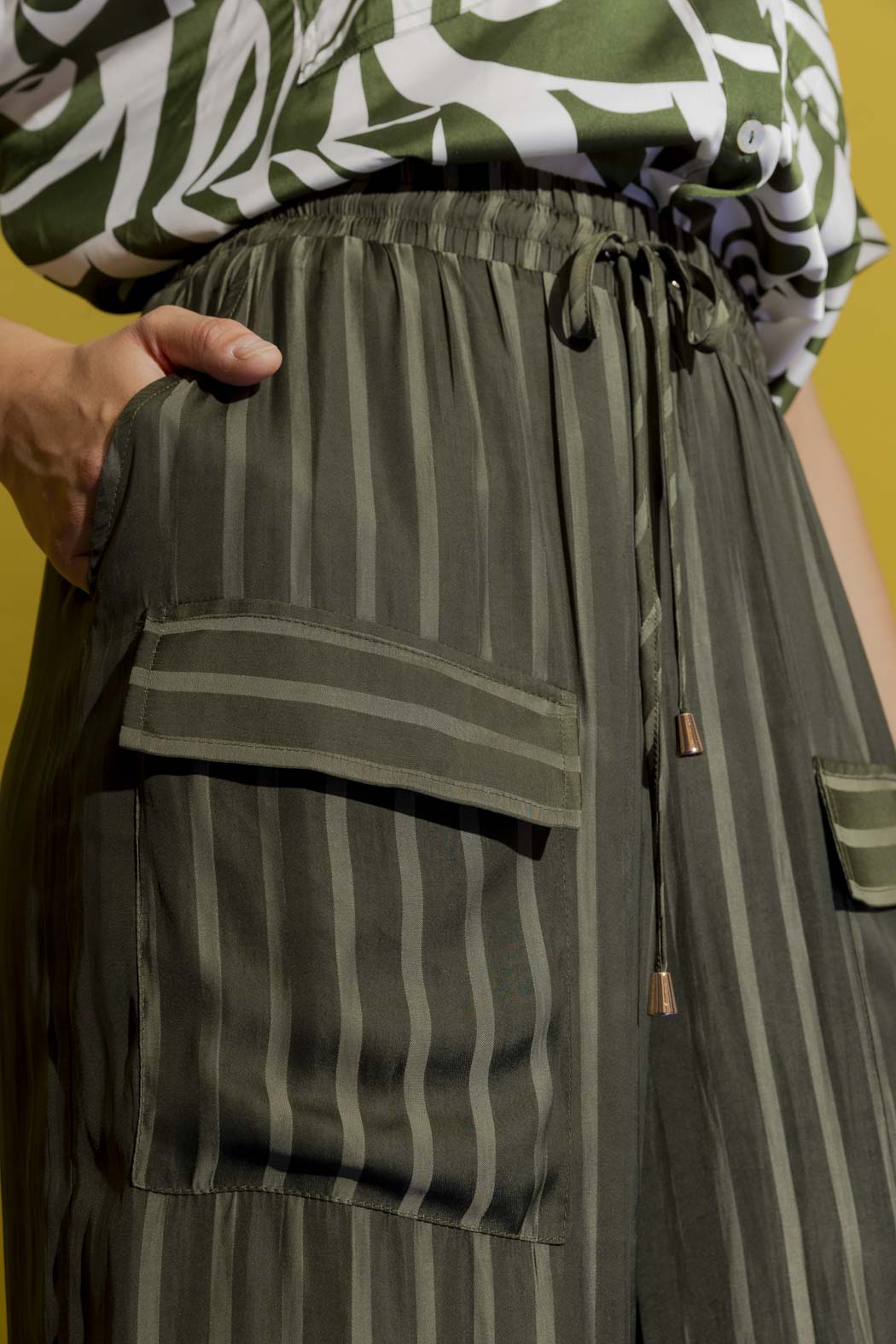 Khaki Classic Cargo Culottes