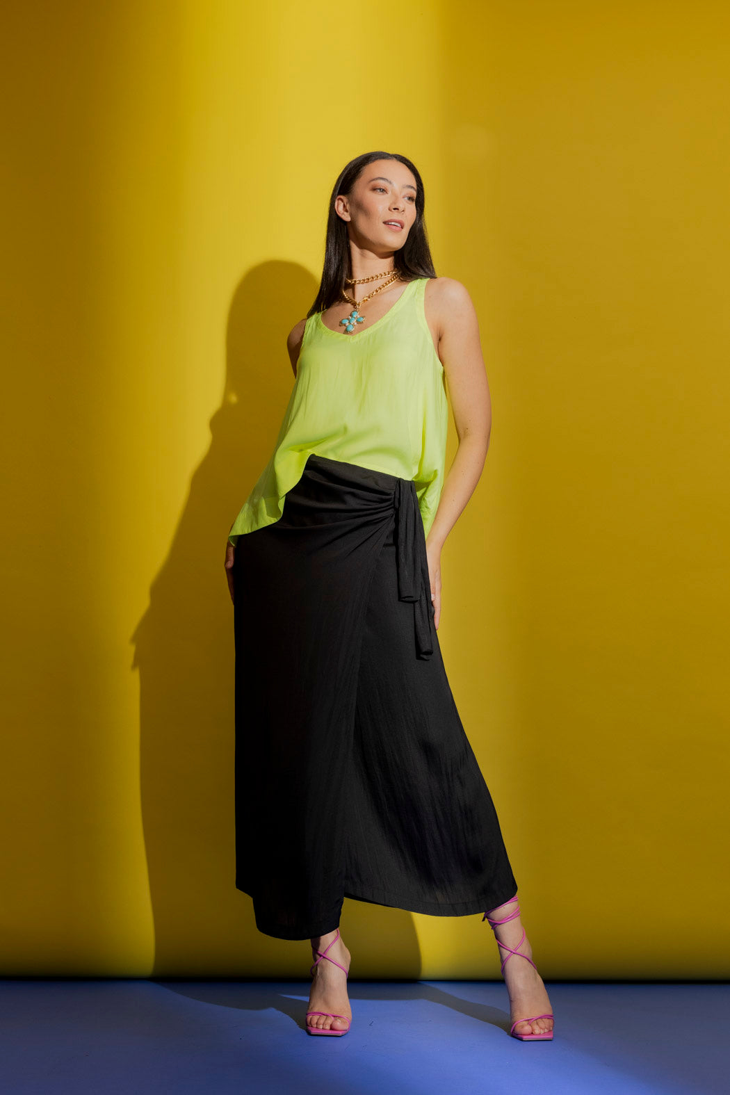 Neon Crop Bell Cami