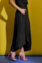 Black Silky Slip Skirt