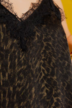 Gold/Black Lace Cami