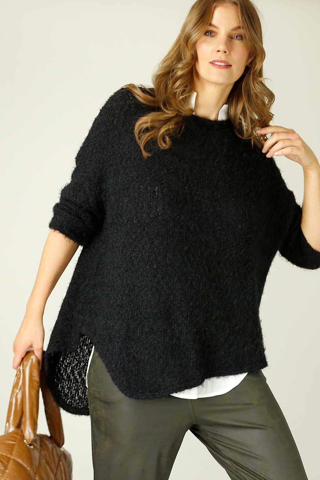 Black Fluffy Overtop - SALE